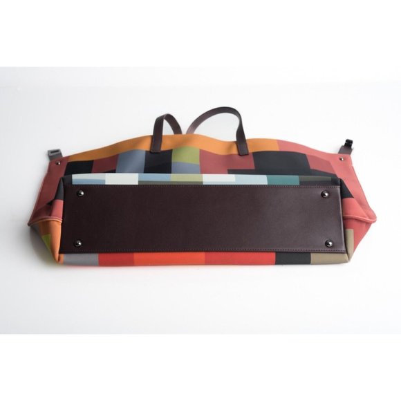 Akris Womens Medium Ai Shoulder Bag Purse Technical Fabric Colorblock Multicolor - Picture 7 of 16